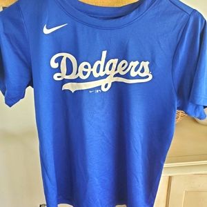 Dodgers Nike Tee Boys Large. Has a number 6 on the back.